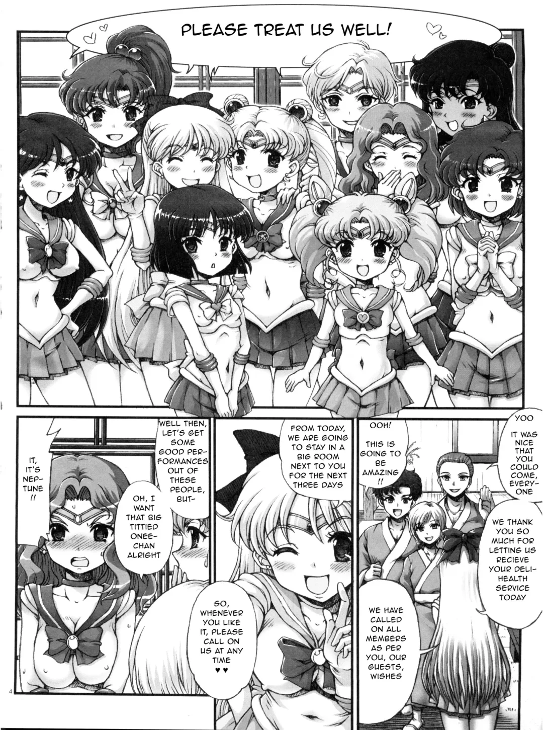 [Tempo Gensui] Sailor Delivery Health All Stars ~Onsen Ryokan-hen~ Fhentai - Page 3