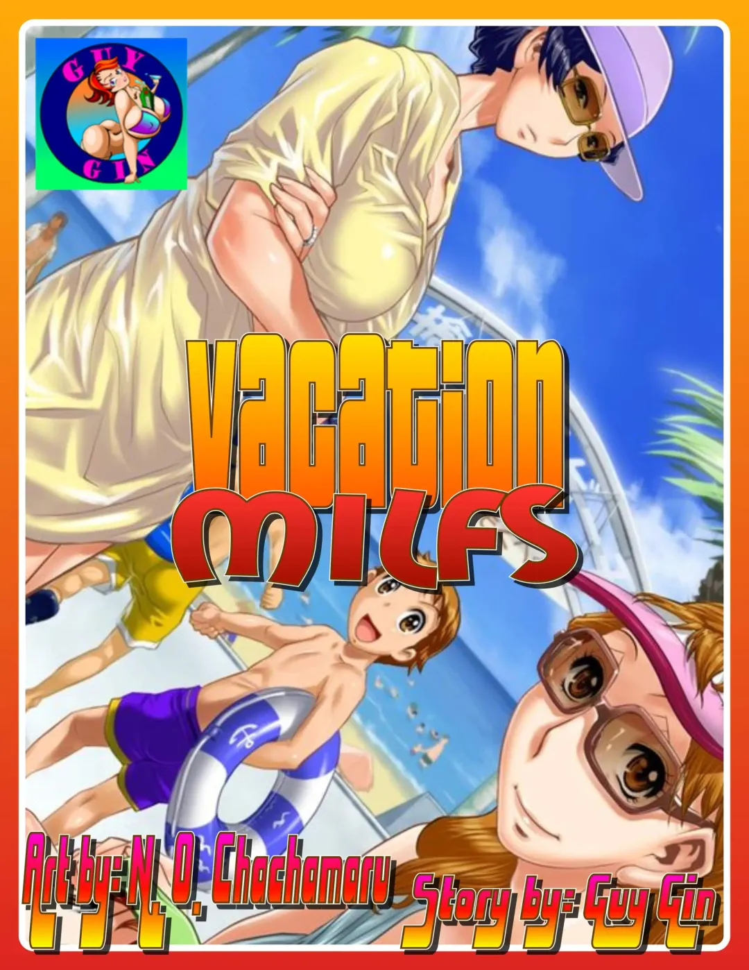 [N.o. Chachamaru] Vacation MILFS Fhentai - Page 1