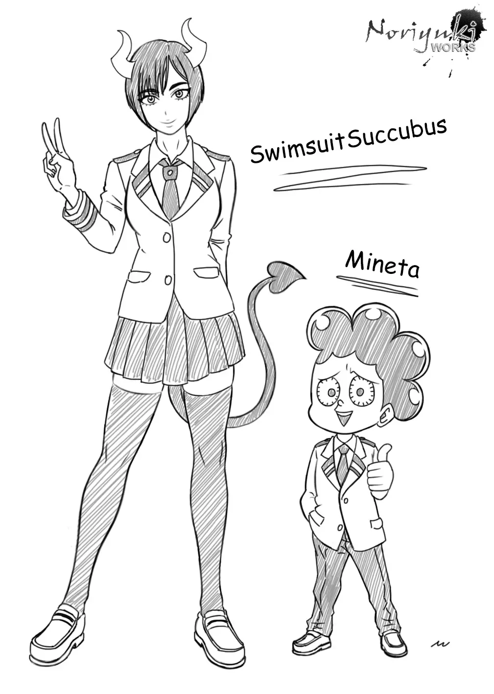 [Noriyuki Wakabayashi] SwimsuitSuccubus x Mineta Fhentai - Page 1