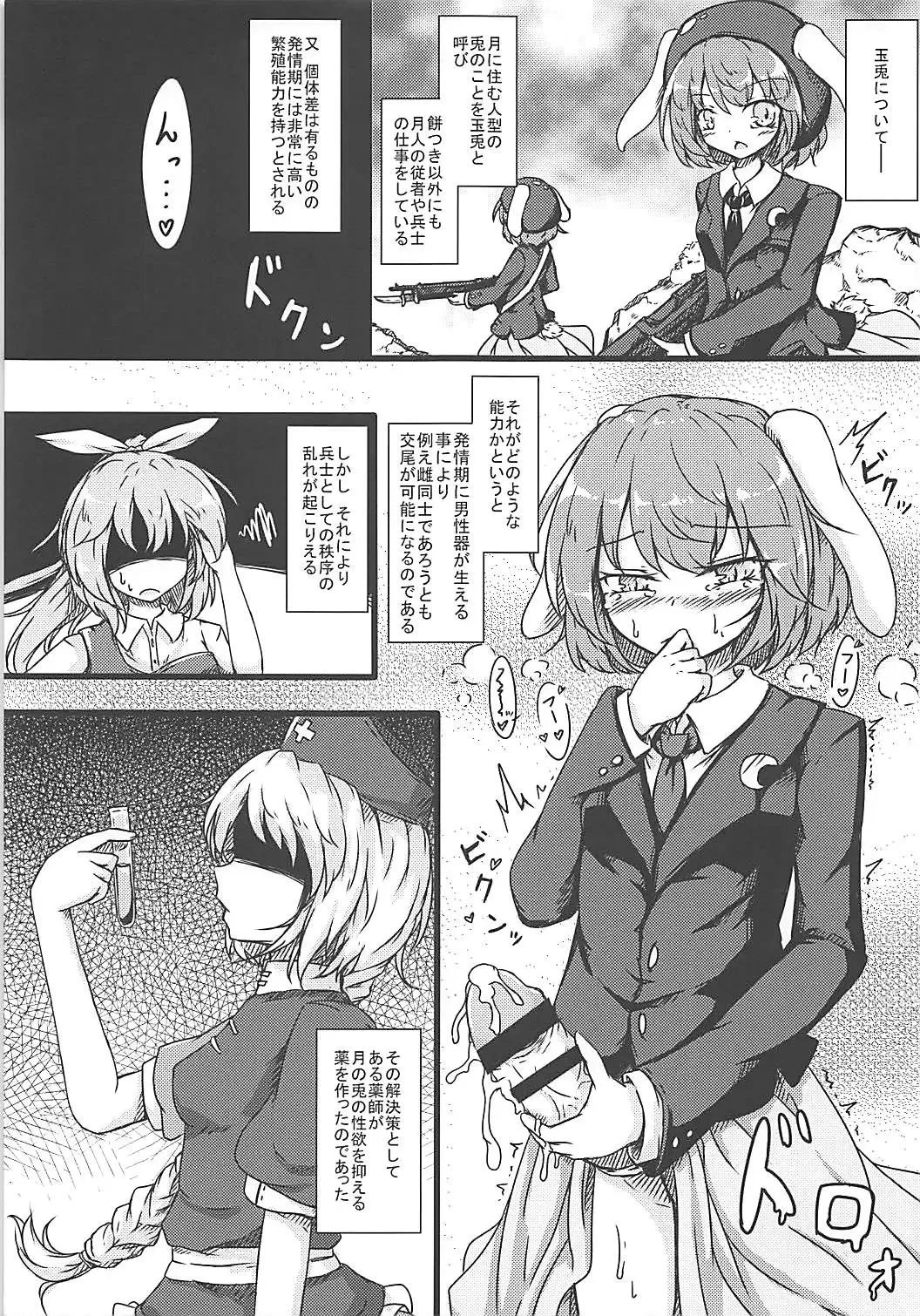 [Dyon] Ijou Seiyoku Usagi -Asagiiro no Ringogari- Fhentai - Page 4