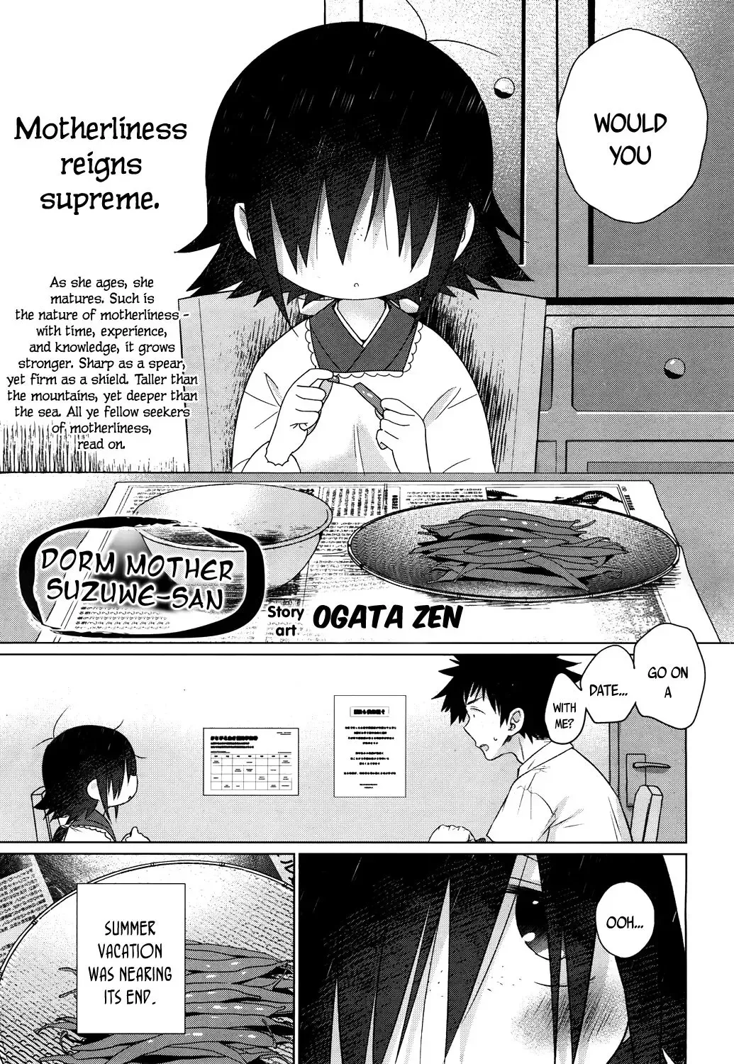 [Ogata Zen] Suzuwe-san wa Ryoubo | Dorm Mother Suzuwe-san 2 Fhentai - Page 1