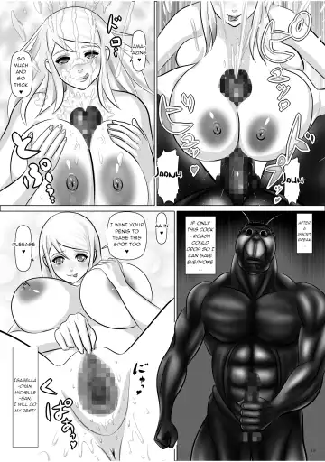 [Omangarl - Tks] Eva to Isabella to Michelle to Kasei Gokiburi Kindan no Jouji | Eva's, Isabella's and Michelle's Forbidden Love Affair With the Marsian Cockroaches Fhentai - Page 19