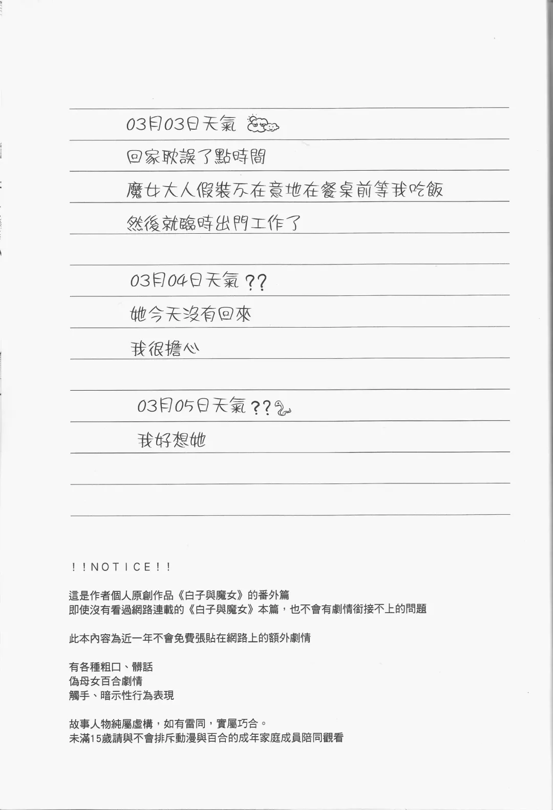 [Tendou Itsuki] 白子日記 三月三日 多雲時晴 恐怖蟑螂公個人分享 Fhentai - Page 2