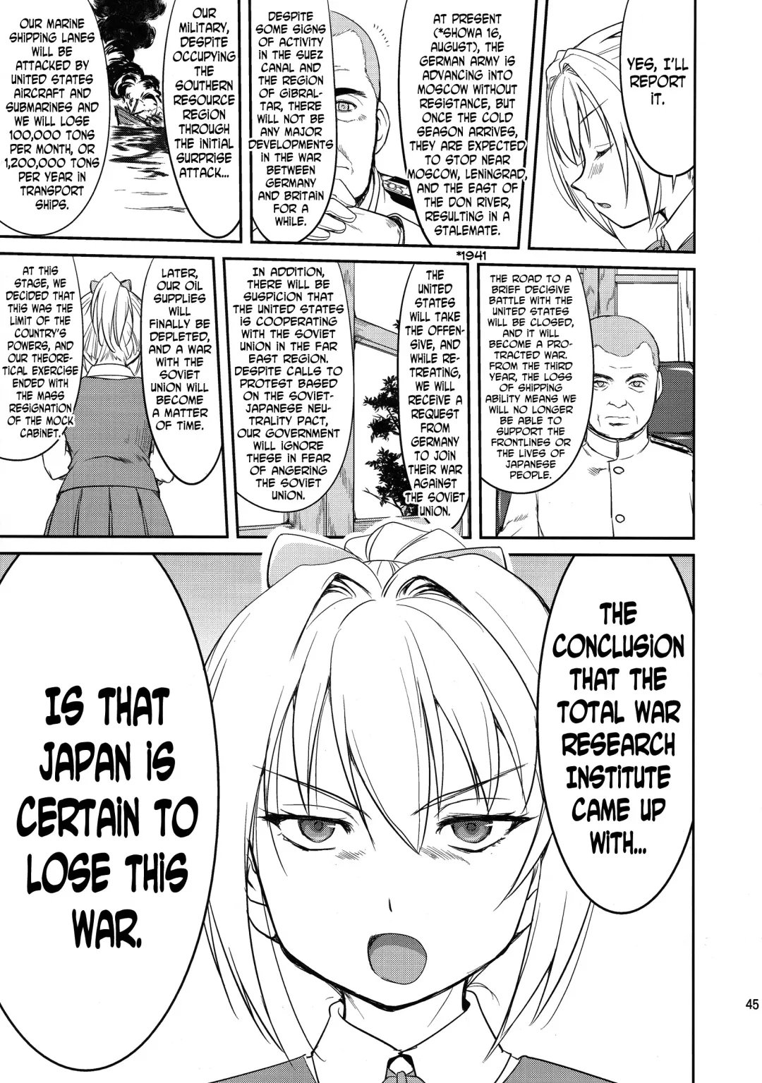 [Tk] Teitoku no Ketsudan: Showa 16-nen no Haisen | Admiral's Decision: The Defeat of Showa-16 Fhentai - Page 44