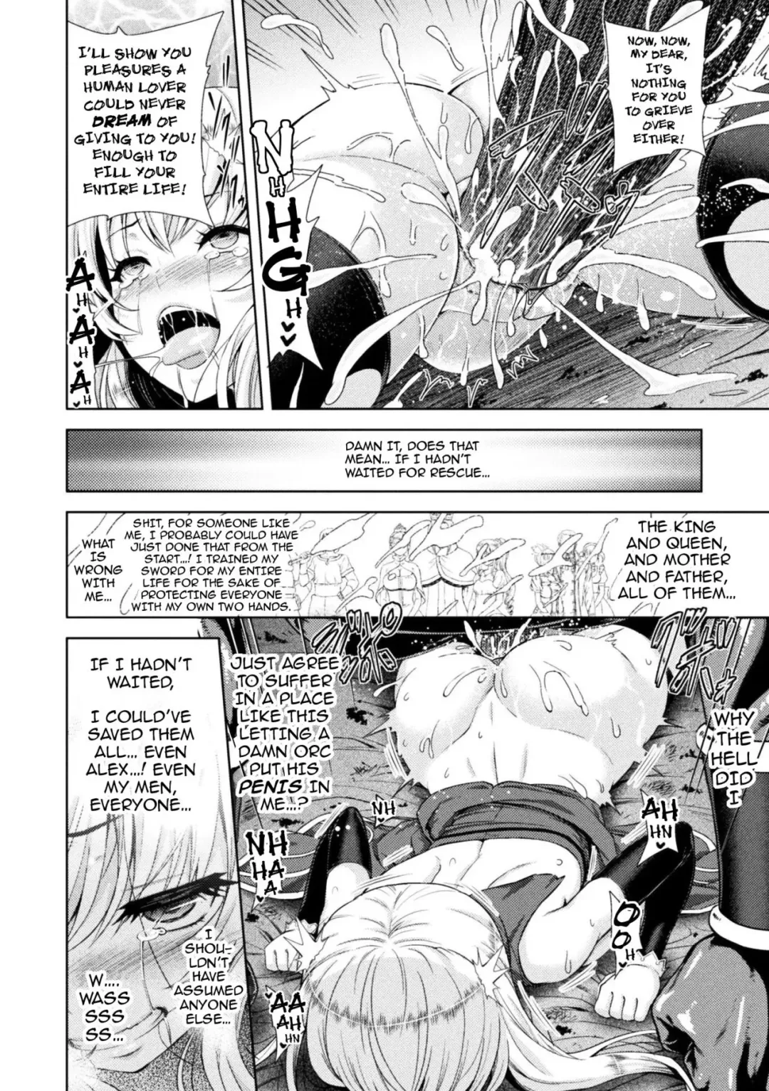 [Yamada Gogogo] ERONA Orc no Inmon ni Okasareta Onna Kishi no Matsuro | Erona ~The Fall of a Beautiful Knight Cursed with the Lewd Mark of an Orc~ Ch. 1-3 (decensored) Fhentai - Page 42