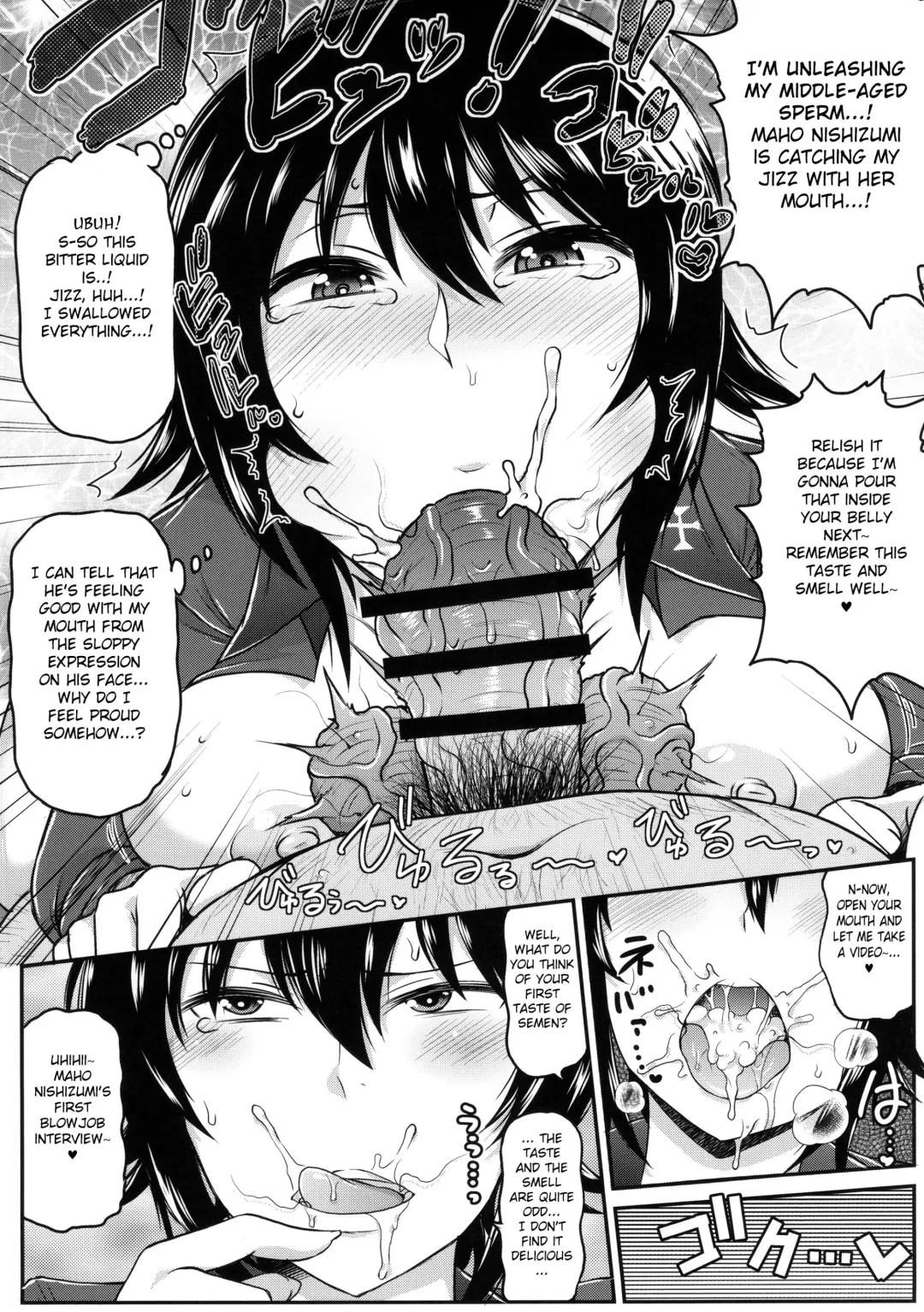 [Deep Valley] Girls & Semen 2 ~Nishizumi Maho ga Sukebe Oyaji to Enkoudou Shoubu! Seishi Tekkoudan Shuuchuu Shageki de Shojomaku Soukou Kantsuu & Dengeki Seishoku Sakusen Sarechau Hon~ Fhentai - Page 8