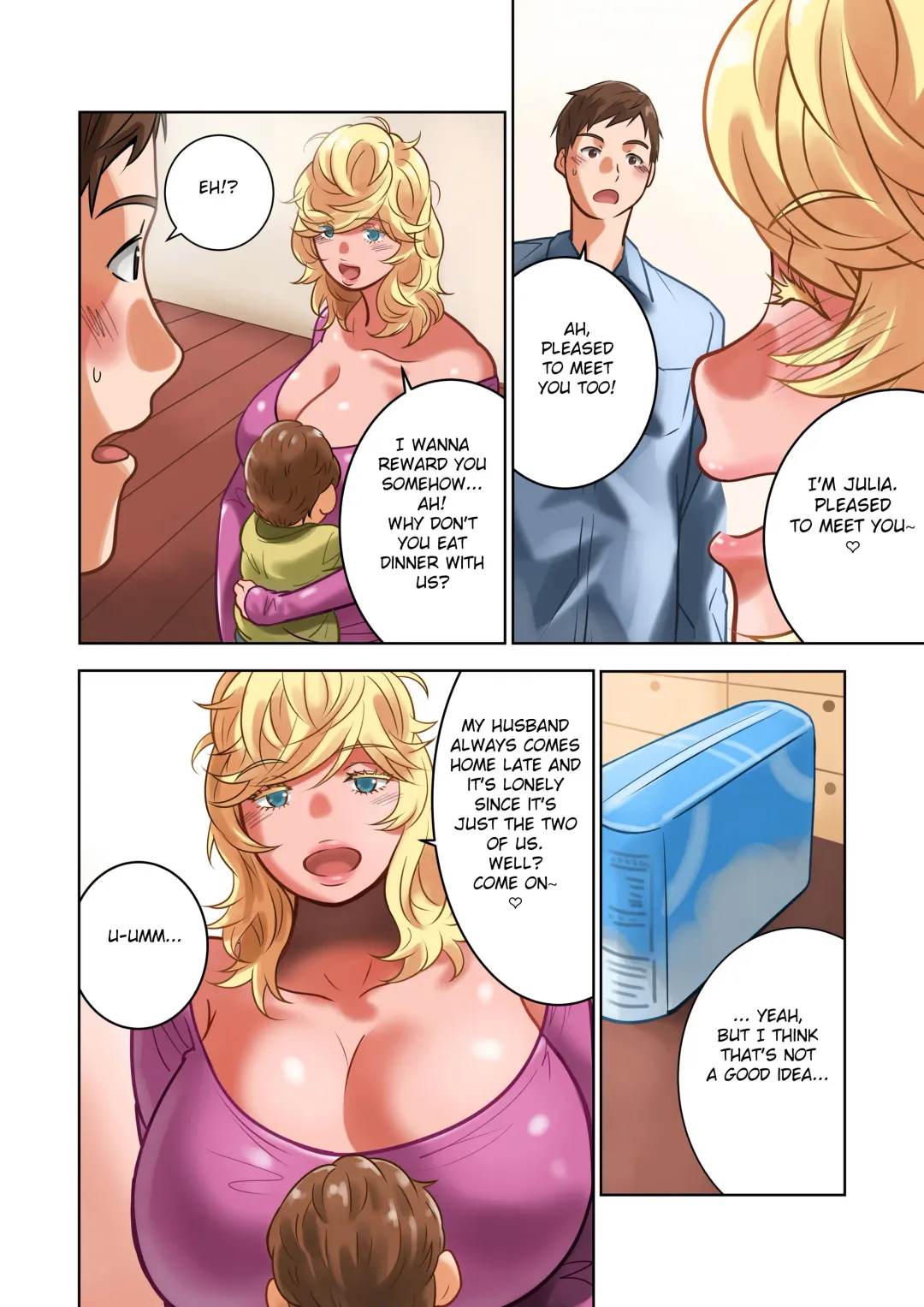 [Qoopie] Chichinomi  K-Cup Hitozuma Julia-san no Bonyuu Fhentai - Page 14