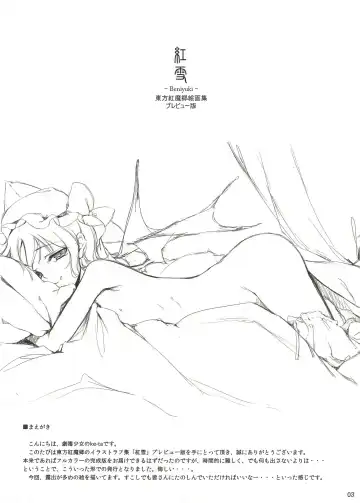 [Ke-ta] Beniyuki Touhou Koumakyou Kaigashuu Preview Ban Fhentai - Page 2