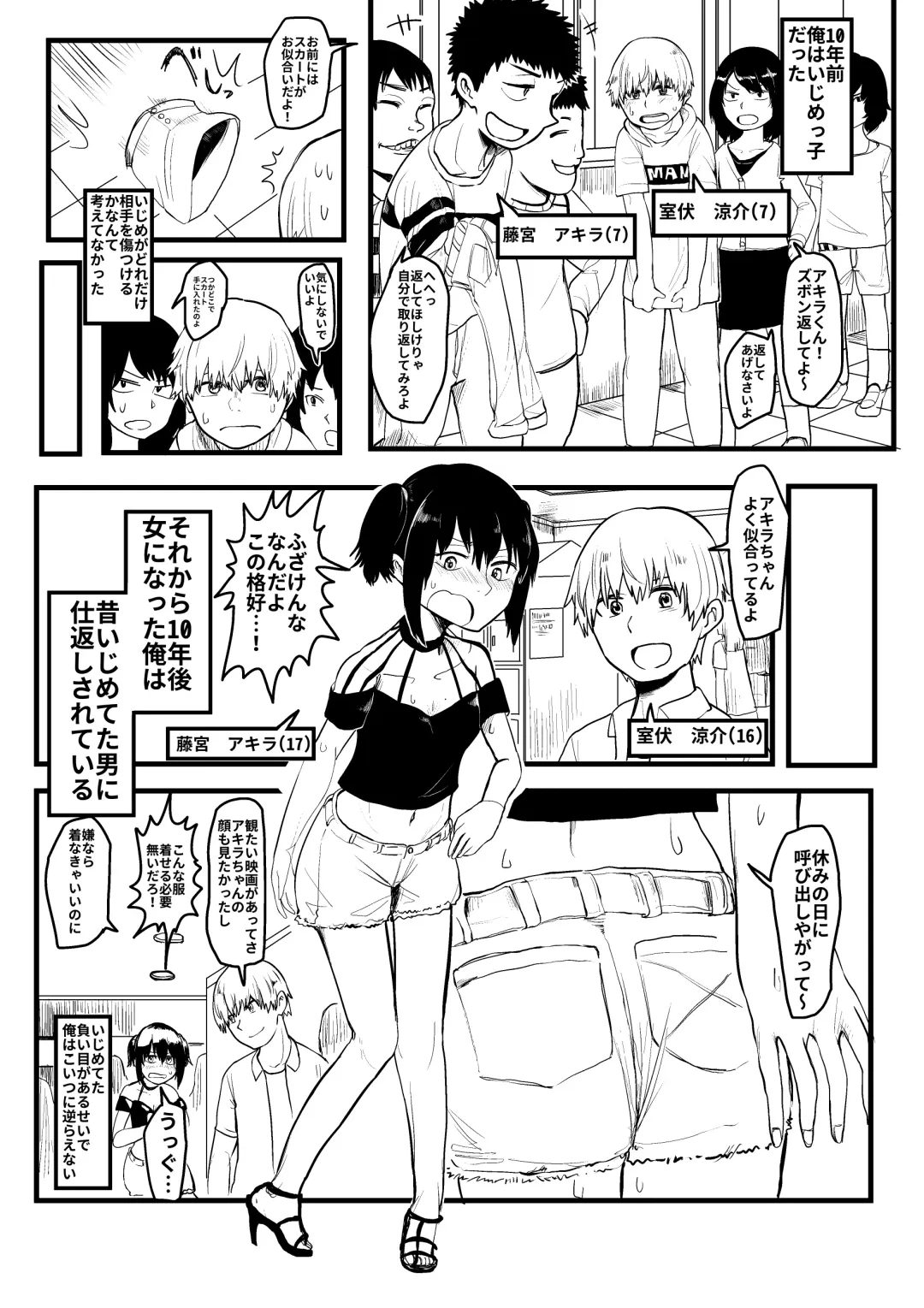[Hazuki] Ijimekko ga TS Shite Shikaeshi Sareru Manga Fhentai - Page 8