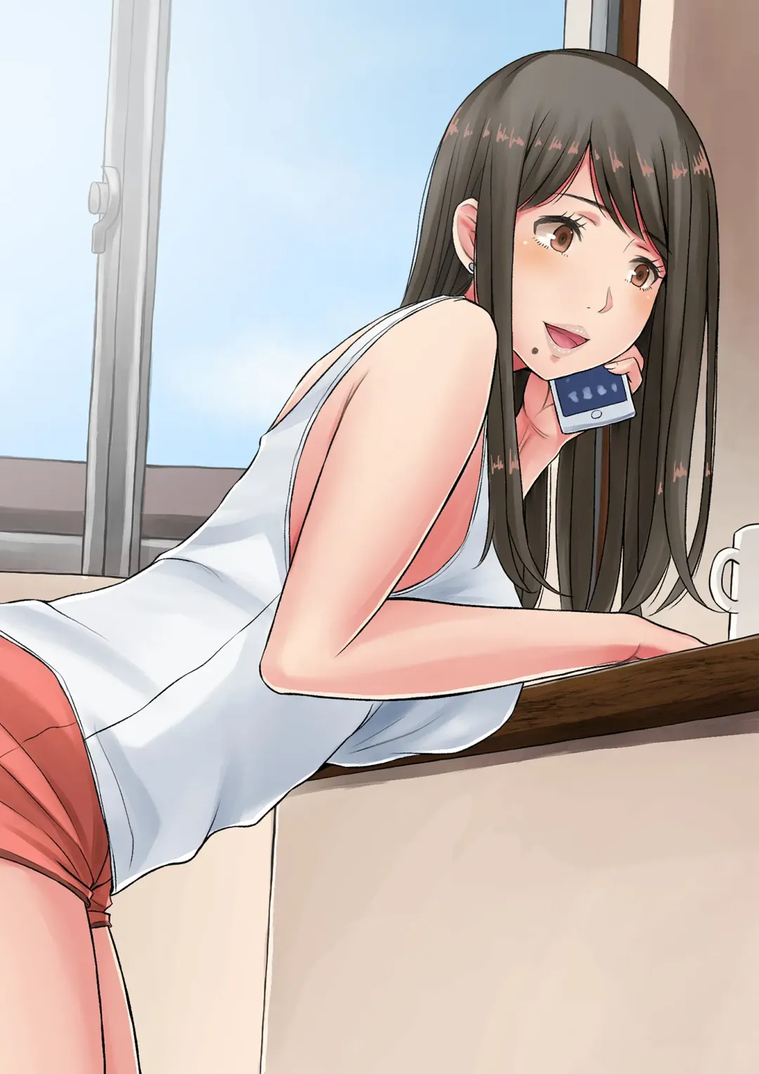 Okusan, chikubi mietemasu yo～ tonari no kyonyū wakadzuma ga mubōbi sugite～ Fhentai - Page 205