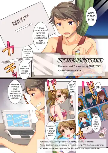 [Yotsuba Chika] Kojin Jouhou wa Taisetsu ni - Fhentai