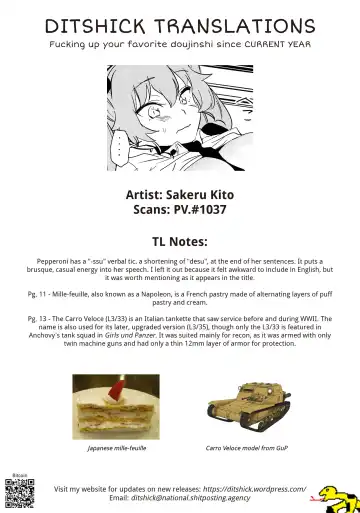 [Kito Sakeru] Anchovy Nee-san no Bouillon Panty Sakusen-ssu! Fhentai - Page 26