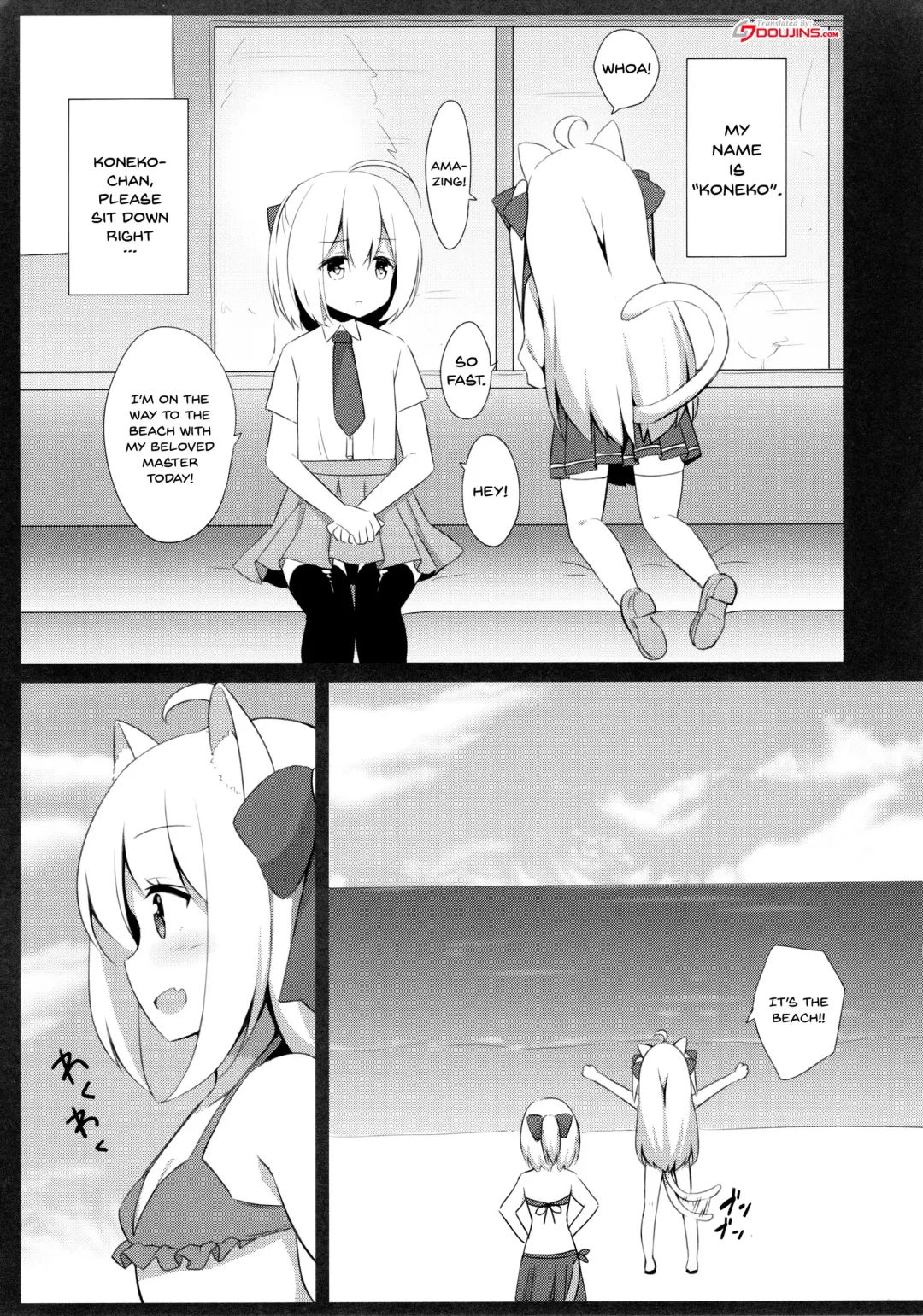 [Mimura Zaja] Goshujin-sama to Koneko no Midareta Summer Vacation | Master And Koneko's Confusing Summer Vacation Fhentai - Page 3