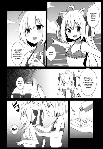 [Mimura Zaja] Goshujin-sama to Koneko no Midareta Summer Vacation | Master And Koneko's Confusing Summer Vacation Fhentai - Page 4