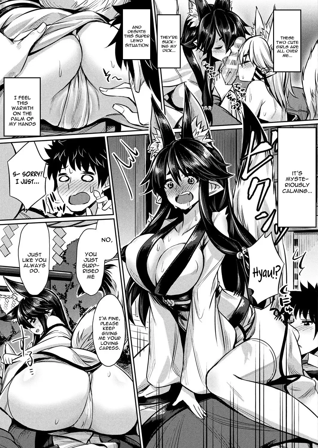 [Yasu] Kamisama Kara no Okurimono ~Kitsunekko Shimai to Kozukuri Ecchi~ Fhentai - Page 7