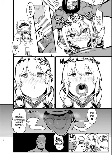 [Oosawara Sadao] Futokutei Tasuu no Otoko to Berochuu Sex Suru Shimakaze Netorase Bon | A Book Where Shimakaze Has Passionate Netorase Sex With a Large Number of Men Fhentai - Page 10