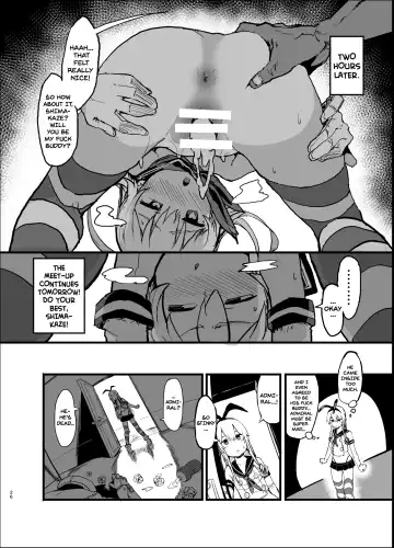 [Oosawara Sadao] Futokutei Tasuu no Otoko to Berochuu Sex Suru Shimakaze Netorase Bon | A Book Where Shimakaze Has Passionate Netorase Sex With a Large Number of Men Fhentai - Page 26