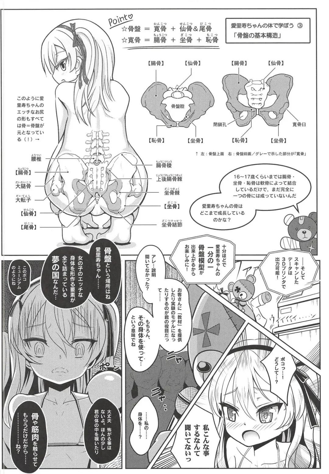 [Sekai Saisoku No Panda] Shimada Arisu-chan de Manabu Onnanoko no Jintai <Kotsuban Hen> Jou Fhentai - Page 13