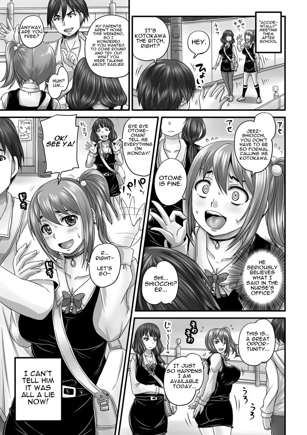 [Nozarashi Satoru] Usokki Bitch no Shotaiken | Lying Bitch's First Sexual Experience Fhentai - Page 5