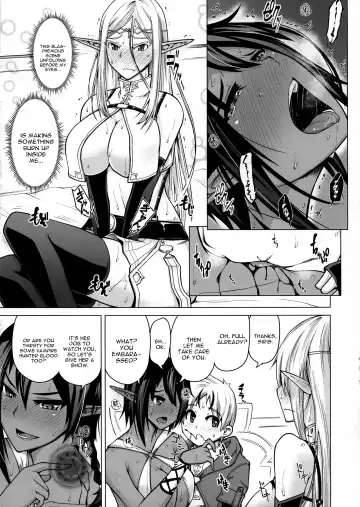 [Bizen Dorobune] Junpaku Elf to Kasshoku Elf to Chiisana Kyuuketsuki Fhentai - Page 11
