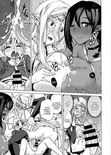 [Bizen Dorobune] Junpaku Elf to Kasshoku Elf to Chiisana Kyuuketsuki Fhentai - Page 15