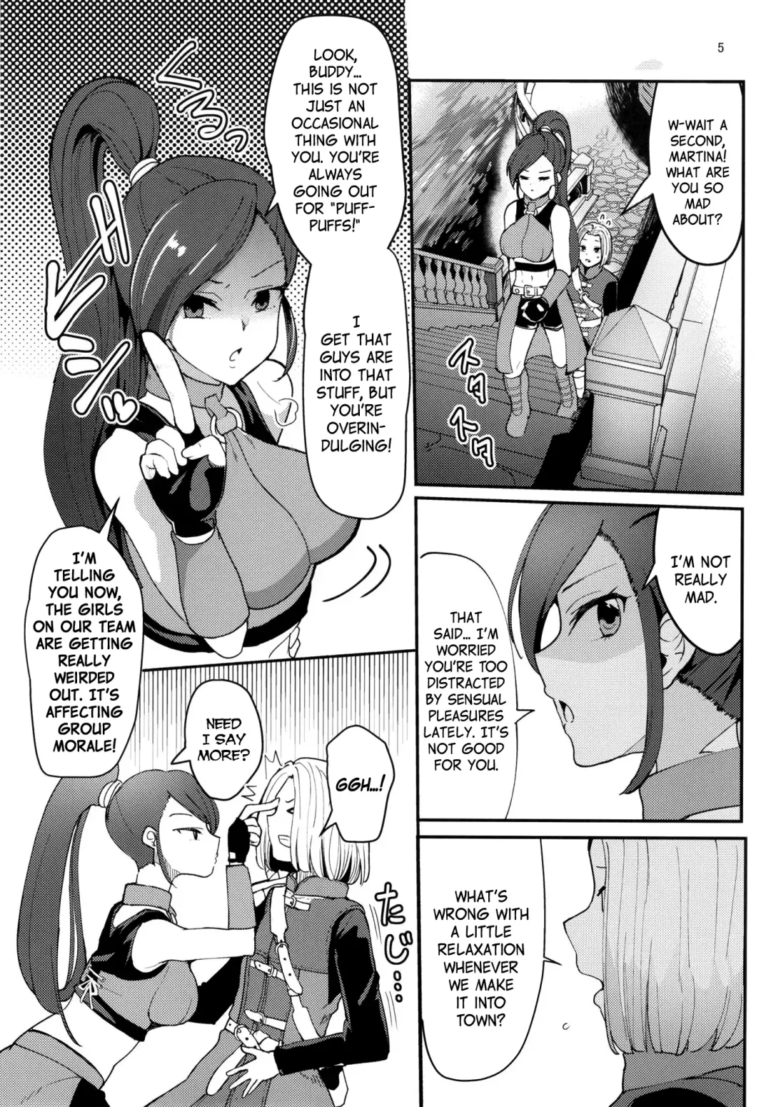 [Ababari] Martina ga Puff-Puff jou no Kawari ni Puff-Puff Shite Kureru Hon | A Martina-performs-PUFF-PUFF-instead-of-the-Puff-Puff-Girl comic Fhentai - Page 5