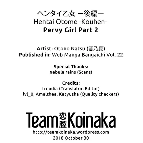[Otono Natsu] Hentai Otome | Pervy Girl Fhentai - Page 46