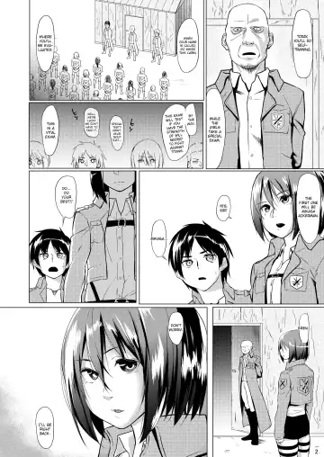 [Esuke] Mikasa to Kibishii Shiken!! | Mikasa's rough training Fhentai - Page 4