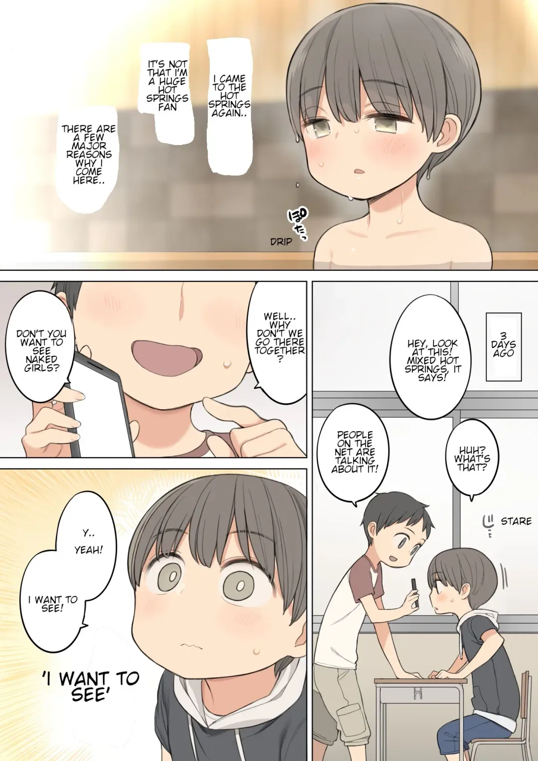 [Nora Higuma] Konyoku Onsen de Toshiue no Onee-san ni Ippai Shasei Sasete Morau Hanashi | Story of how I came a lot with an older oneesan at the mixed hot spring bath Fhentai - Page 1