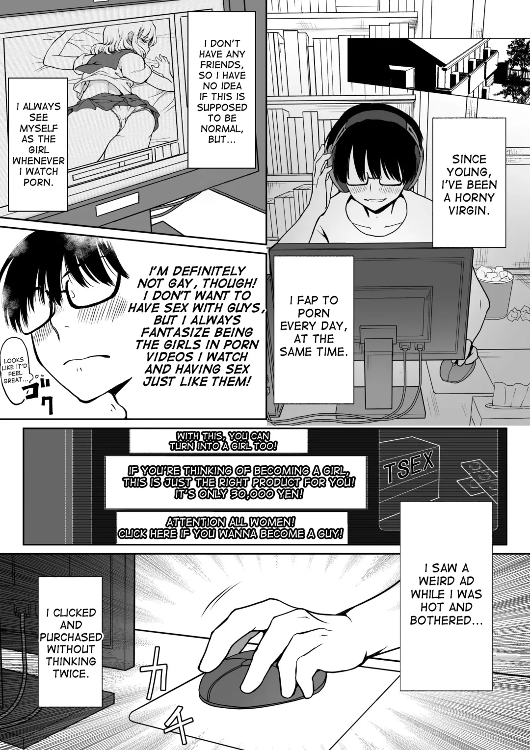 [Hb] InCha ga Onna ni Natte Chikan Saretemita Fhentai - Page 2
