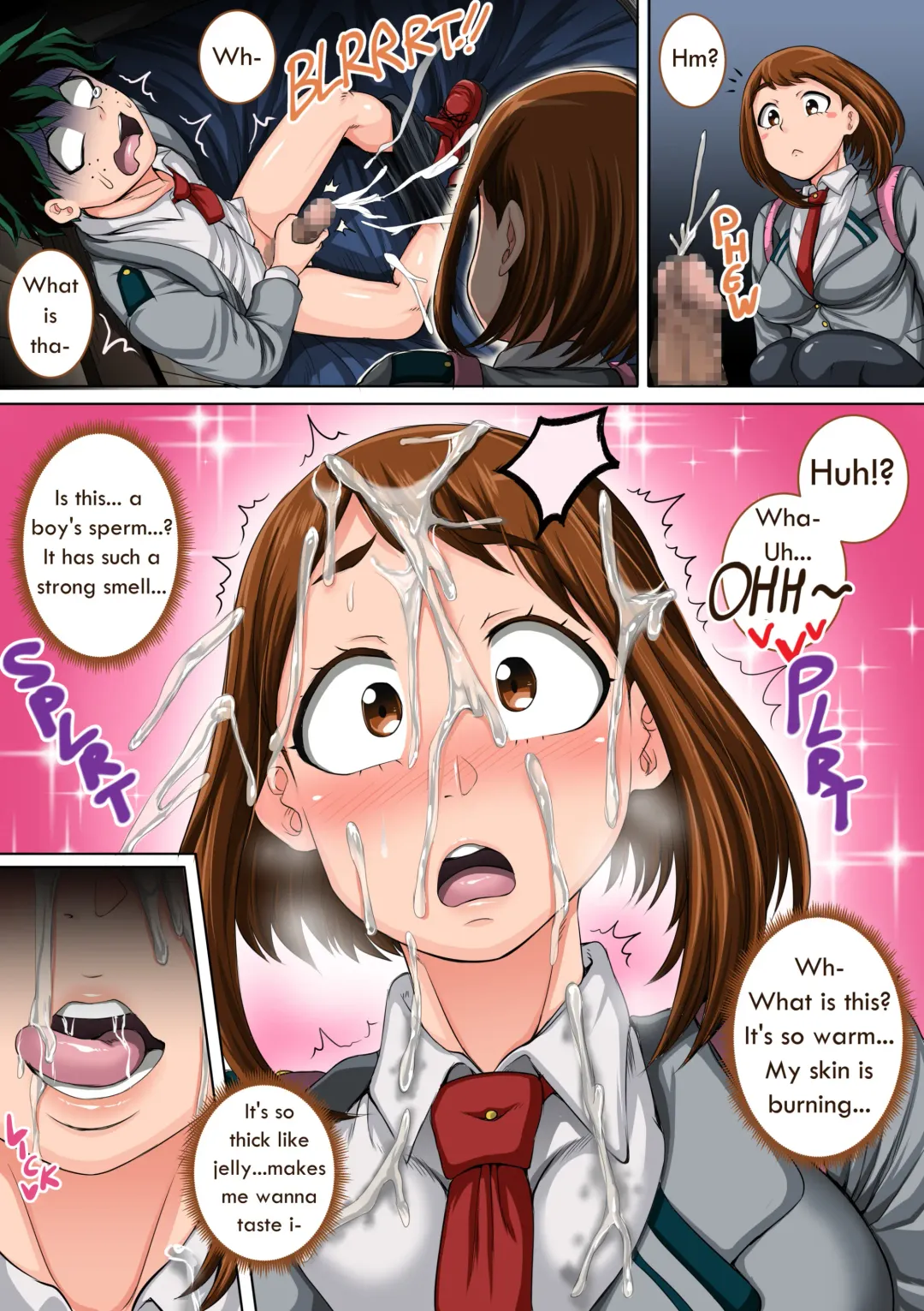 [Juna Juna Juice] Boku no Harem Academia: 3-wa Ochako Hen "Arata na SEX Friend" Fhentai - Page 6