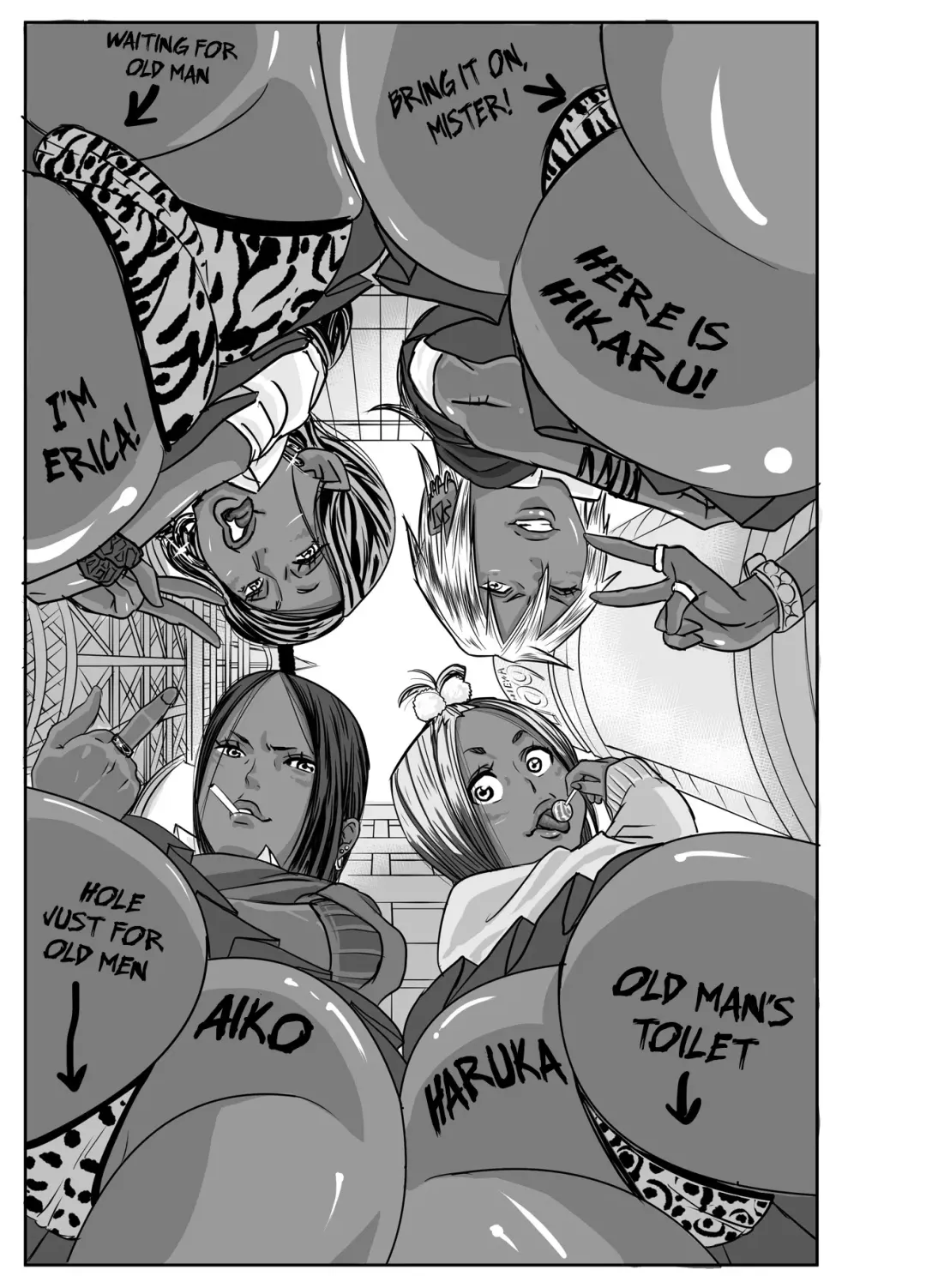 Cho ~Namaiki na Kuro Gal JK to Pakoritai Kimo Oyaji-tachi Fhentai - Page 2