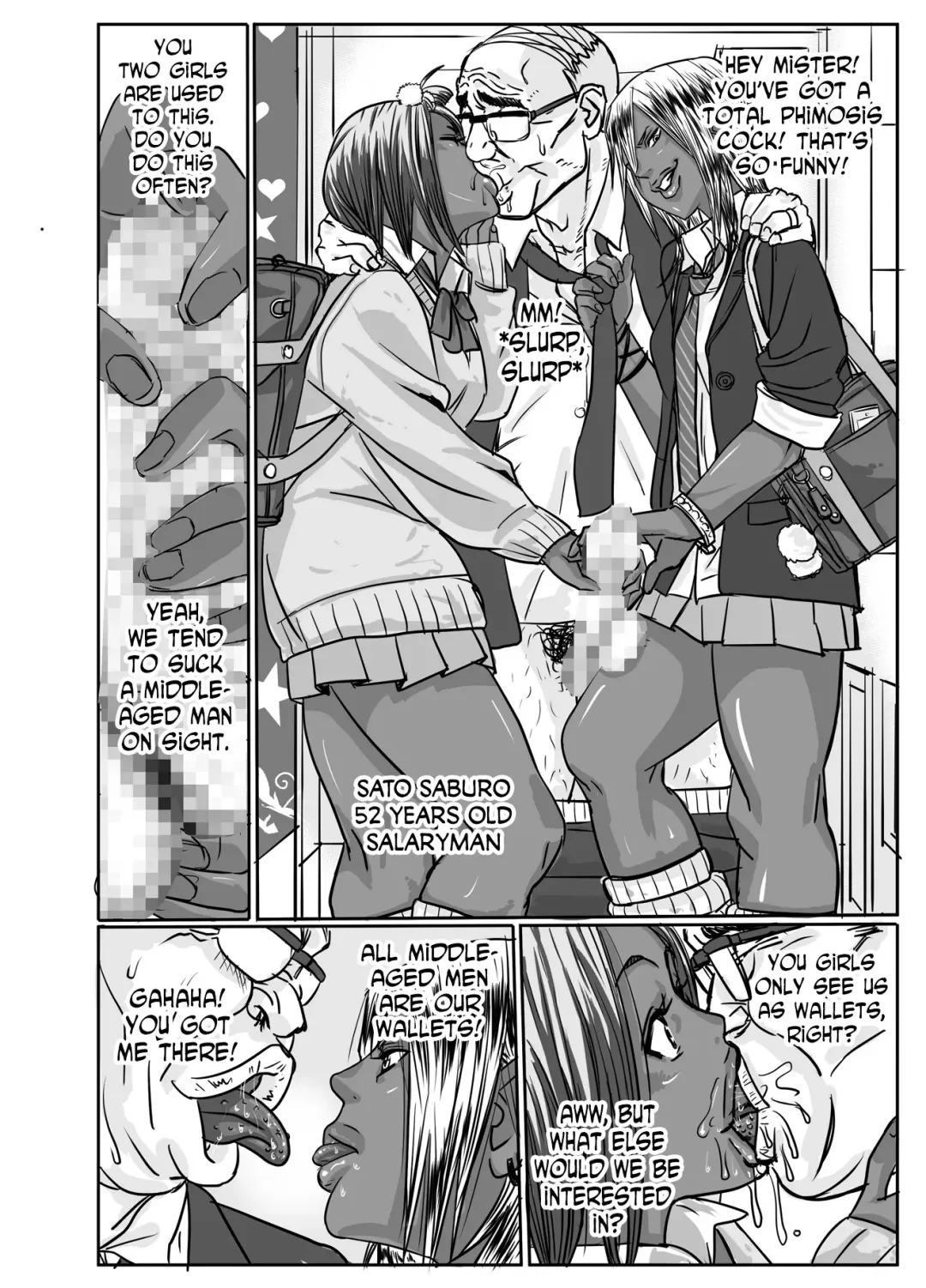 Cho ~Namaiki na Kuro Gal JK to Pakoritai Kimo Oyaji-tachi Fhentai - Page 33