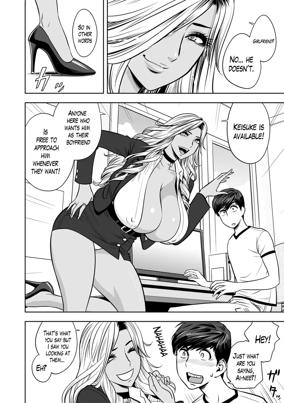 [Tatsunami Youtoku] Gal Ane Shachou to Harem Office ~SEX wa Gyoumu ni Fukumimasu ka?~ Ch. 1-4 Fhentai - Page 10