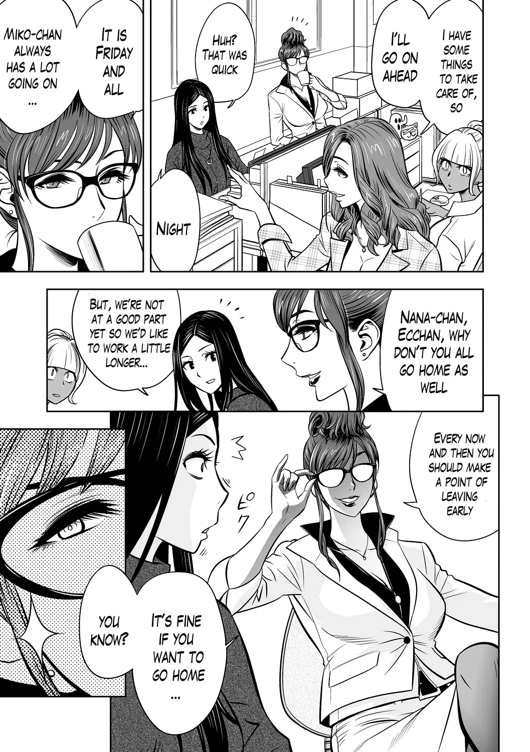 [Tatsunami Youtoku] Gal Ane Shachou to Harem Office ~SEX wa Gyoumu ni Fukumimasu ka?~ Ch. 1-4 Fhentai - Page 32