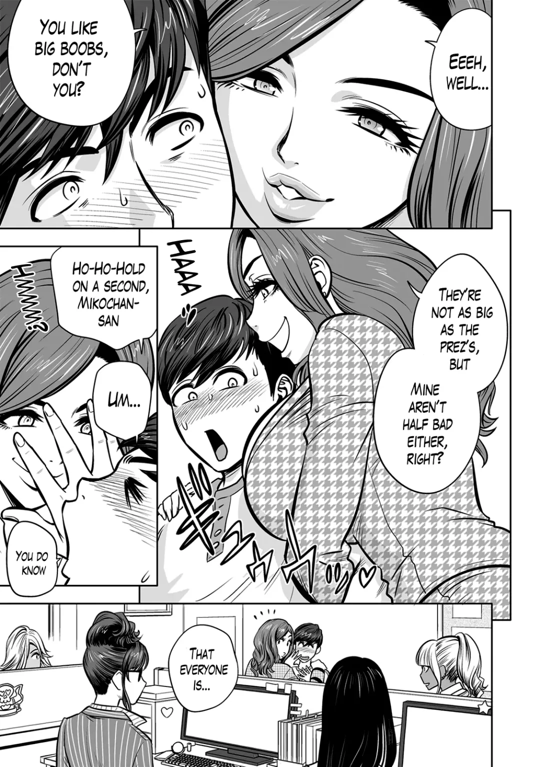 [Tatsunami Youtoku] Gal Ane Shachou to Harem Office ~SEX wa Gyoumu ni Fukumimasu ka?~ Ch. 1-4 Fhentai - Page 55