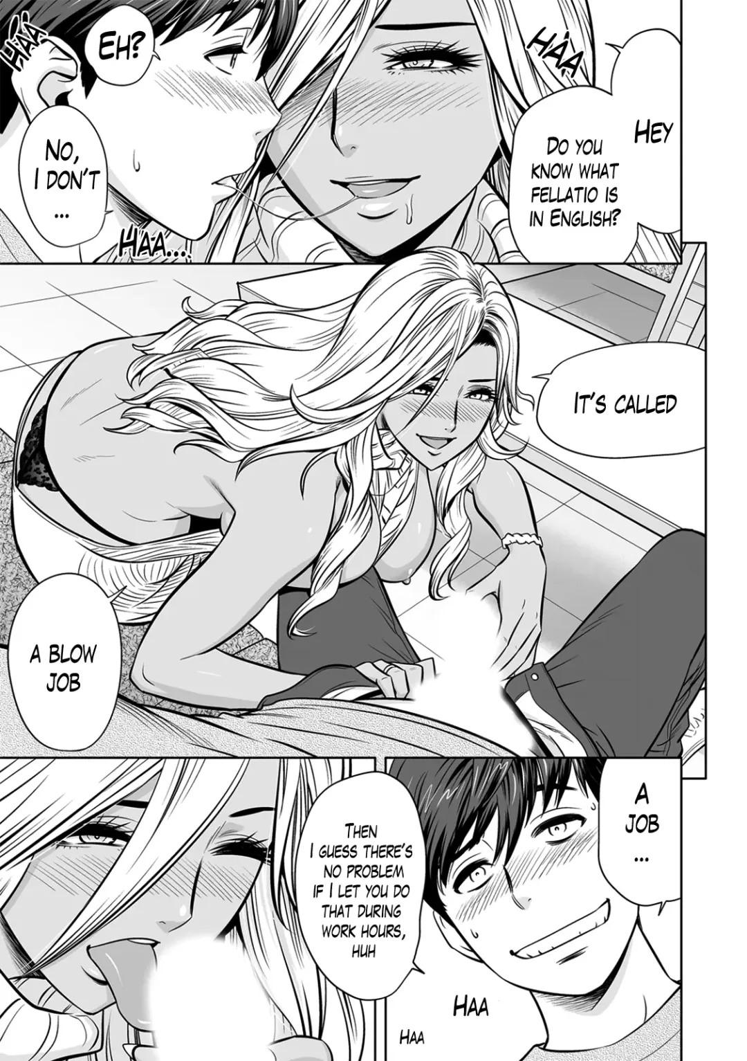[Tatsunami Youtoku] Gal Ane Shachou to Harem Office ~SEX wa Gyoumu ni Fukumimasu ka?~ Ch. 1-4 Fhentai - Page 86