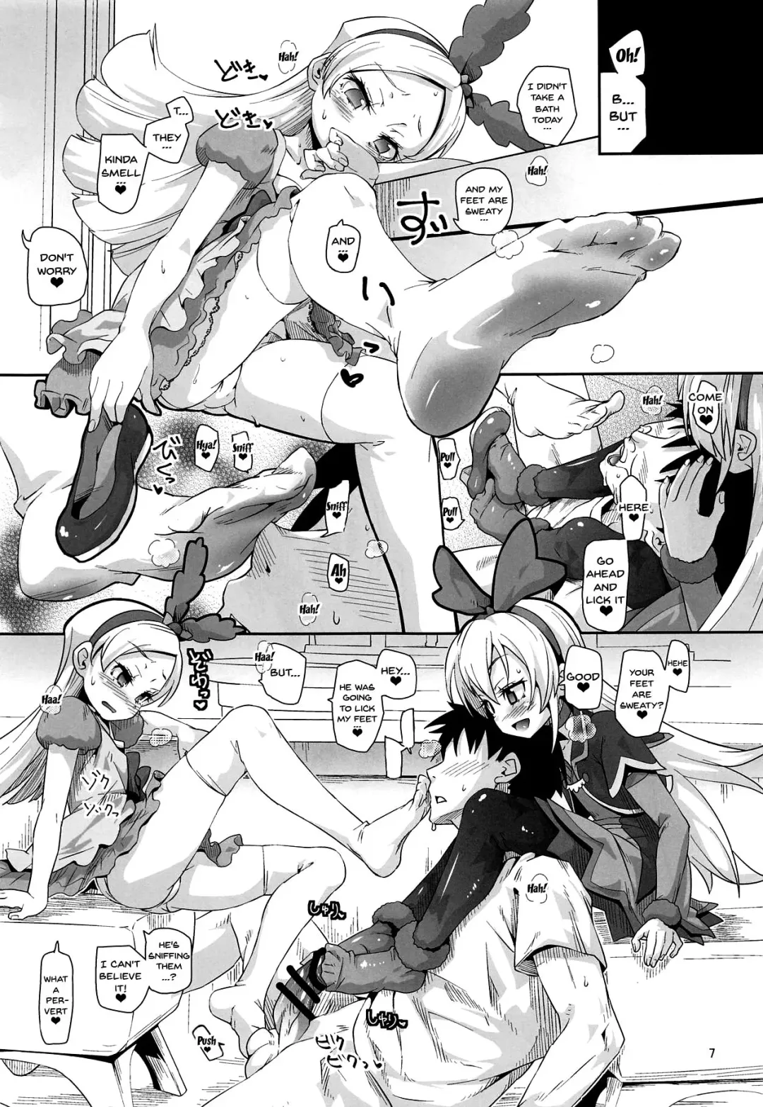 [Kakkuu] Kougekiteki Houshigata Kinpatsu Parfait-chans | Aggressive Servicing Blonde Parfait-chans Fhentai - Page 6