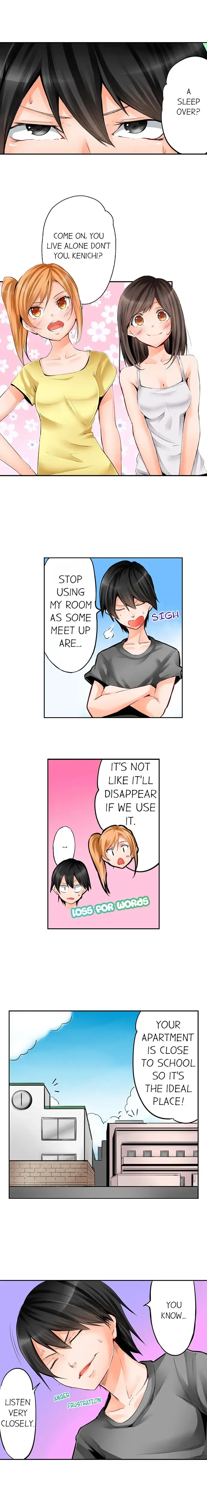 [Hiro. - Hiroaki] Yojouhan de Micchaku 3P Otomarikai! - The Secret 3P Sleepover in a 7 Square Meter Room! Fhentai - Page 3