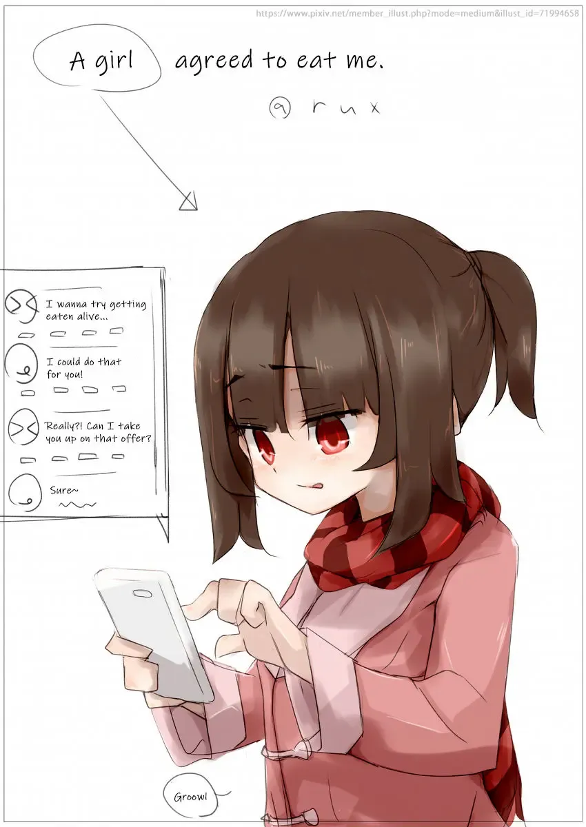 [Rux] Onnanoko ni Marunomi Shite Moraimashita | A girl agreed to eat me Fhentai - Page 1