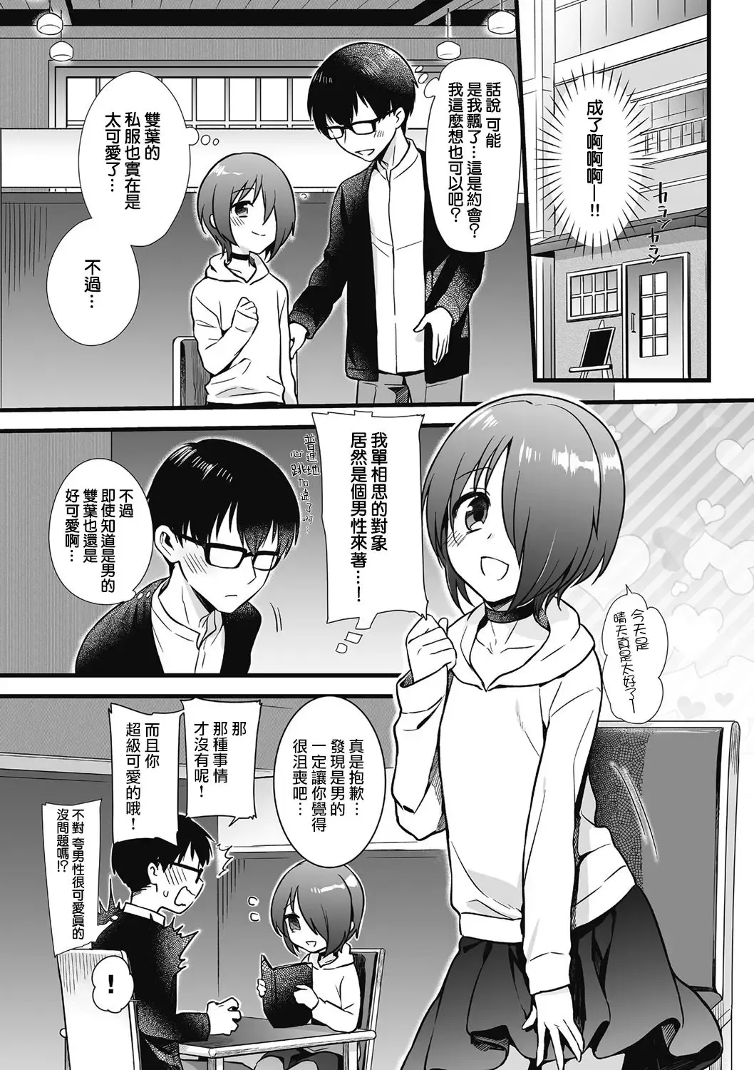 [Akai Yoru] Otoko ni Kawaii tte Ii no ka!? Fhentai - Page 4