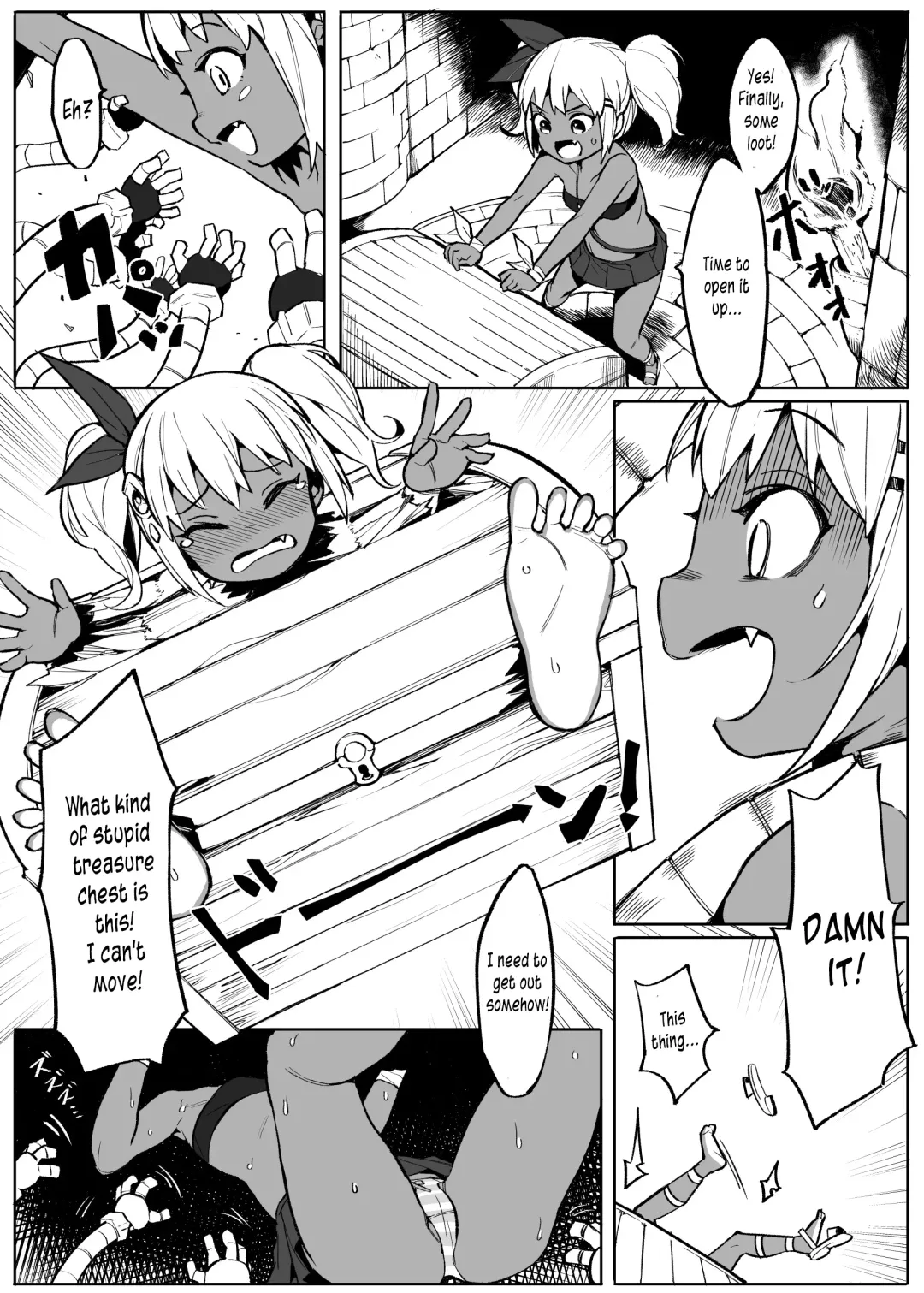 [Henrybird] Bishoujo Touzoku Kusuguri Trap Dungeon! | Thief Girl and Tickling Trap Dungeon! Fhentai - Page 6