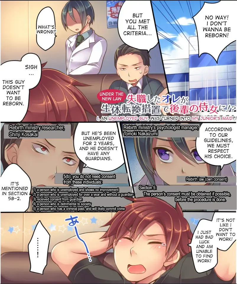 [Reitou Mikan] Shisshoku Shita Ore ga Seitai Tenkan Sochi de Kouhai no Jijo ni!? Fhentai - Page 2