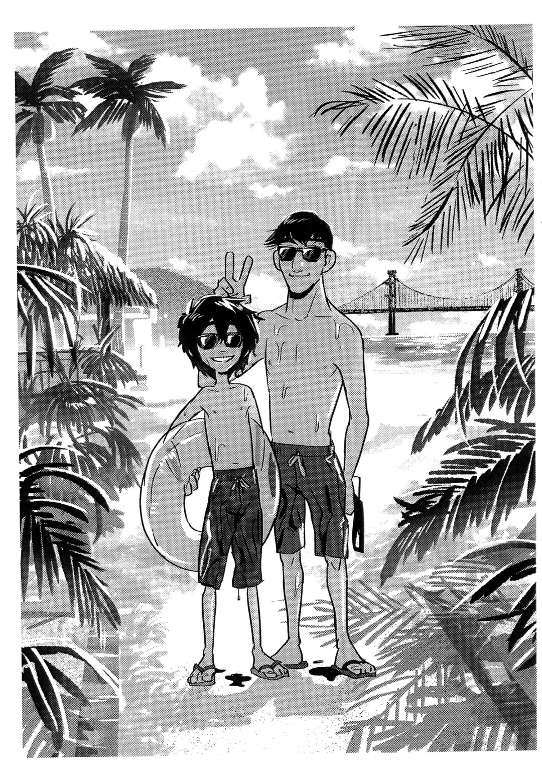 [Shiogochi] Natsuda! Umida! Tadahiroda!! | It's summer! It's the sea! It's Hiro and Tadashi!! Fhentai - Page 13