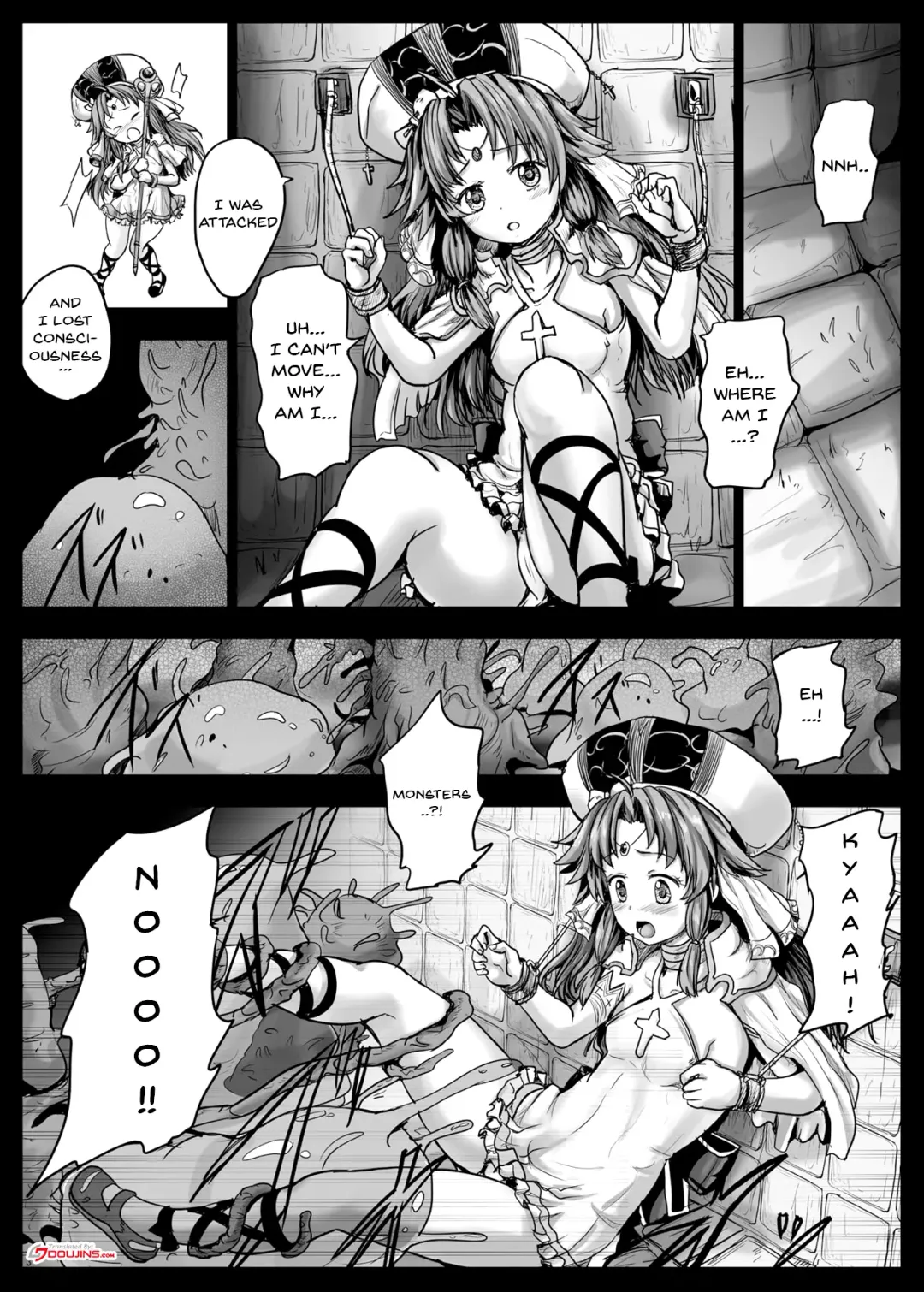 [Yo-jin] Aigis Shokushu Taisen 2 - Elyse-chan to Shokushu to Slime | Aigis Tentacle Battle 2 - Elyse-chan And The Tentacle Slime Fhentai - Page 4