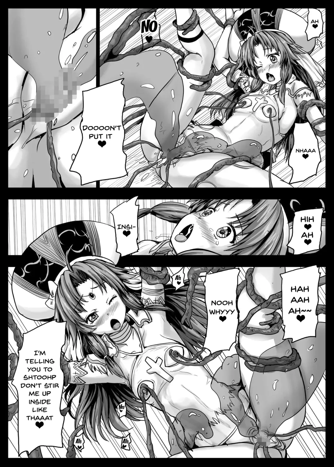 [Yo-jin] Aigis Shokushu Taisen 2 - Elyse-chan to Shokushu to Slime | Aigis Tentacle Battle 2 - Elyse-chan And The Tentacle Slime Fhentai - Page 9