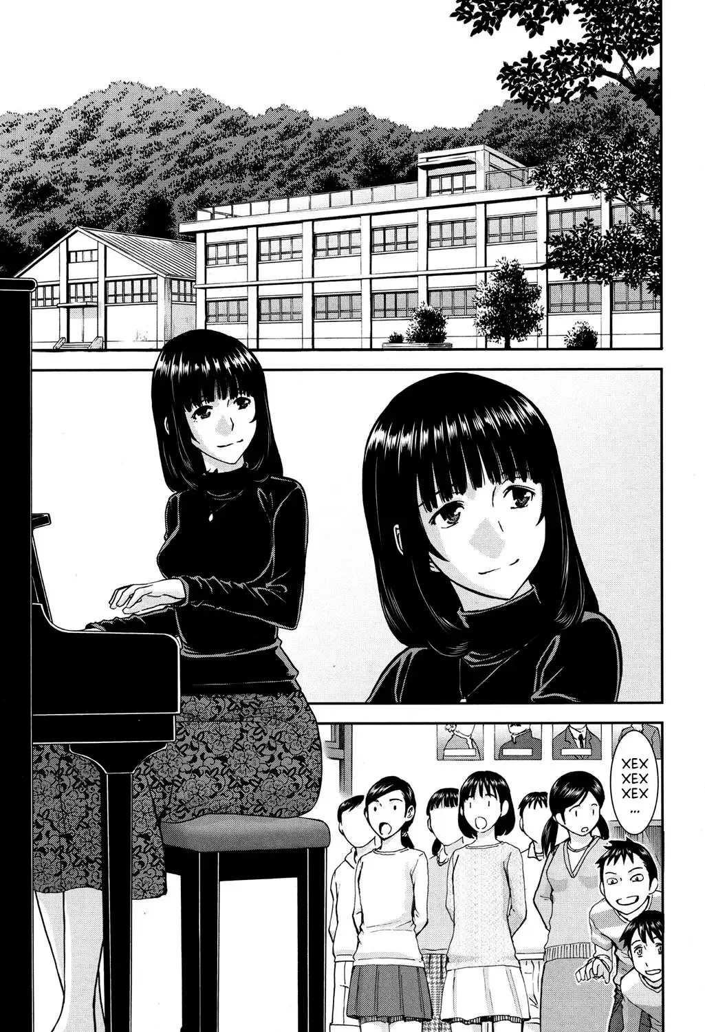 [Inomaru] Mizuki Sensei to Akudou - Miss. Mizuki and bad boy | Мисс Мизуки и плохие мальчики Fhentai - Page 1