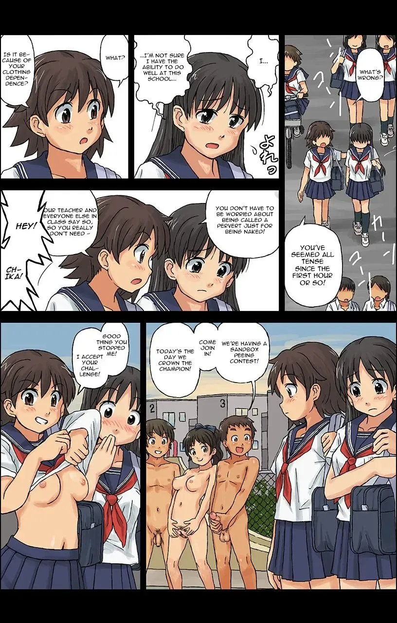 [Kasuga - Shin] Hadakanbo Kyouiku - JK mo Oppai Marudashi!? Sukoyaka Zenra Jugyou 1 | Hadakanbo Education - Schoolgirls' Breasts are Exposed!? Naked Health Lesson 1 (decensored) Fhentai - Page 10