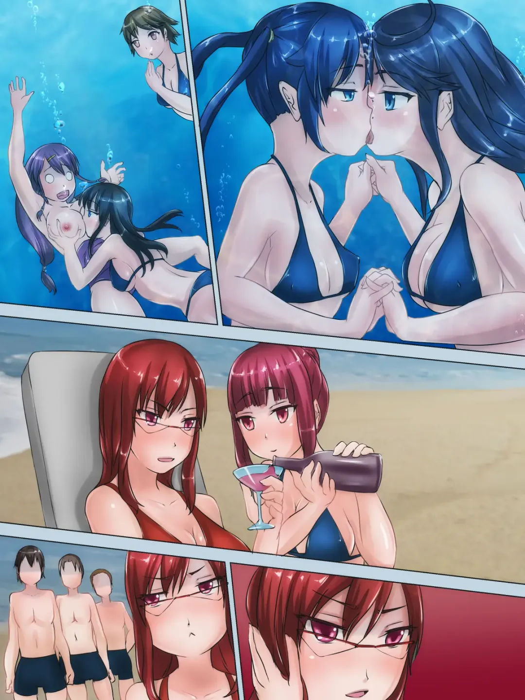 [H2o] Joshi Suiei Buin-tachi to Mizuzeme Chijoku Gasshuku Suru Ohanashi Fhentai - Page 29