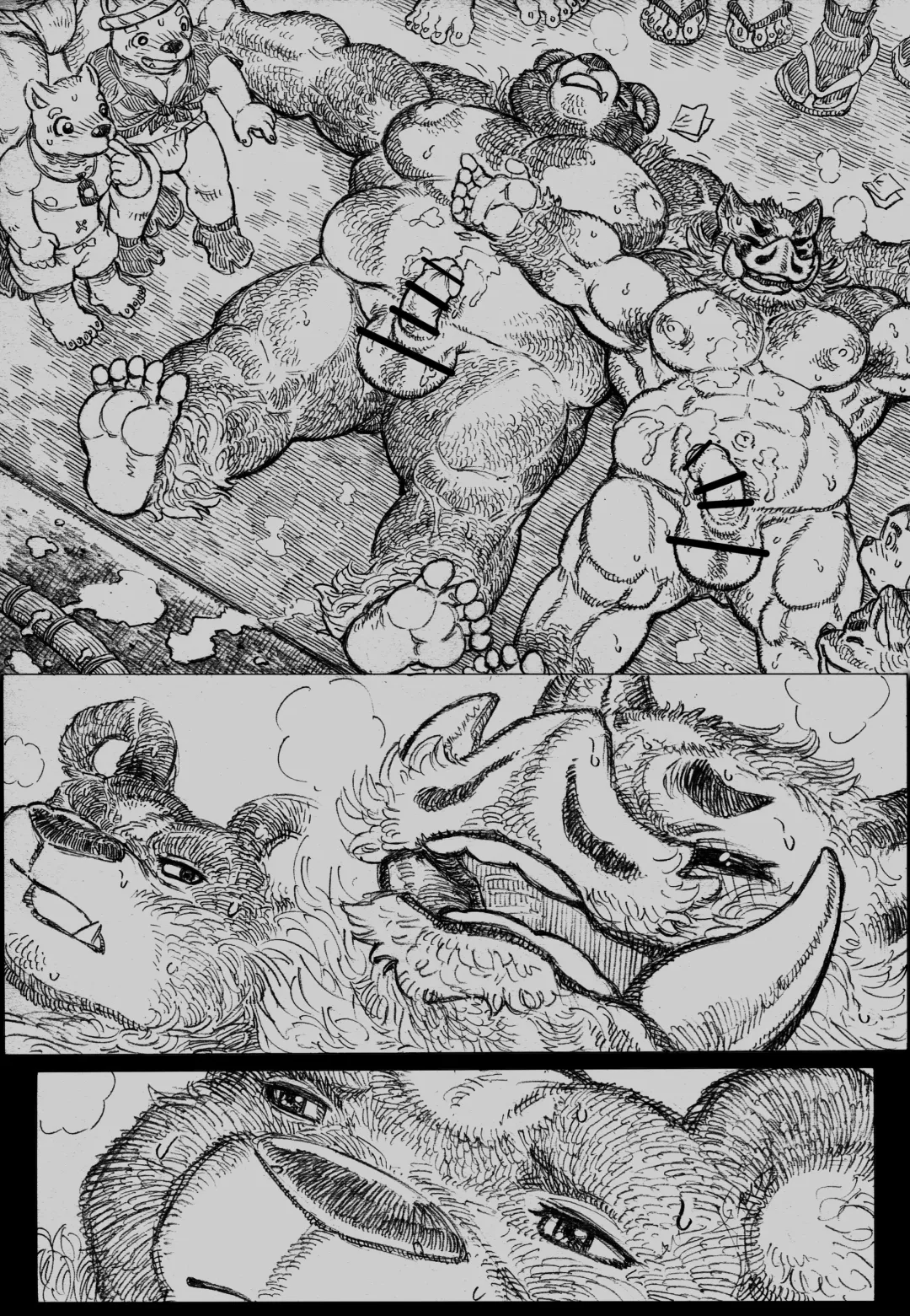 Ocean Shilling Banzaku Honmu Shrine Serving Sumo Fhentai - Page 14